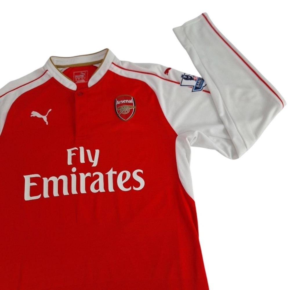 Puma Arsenal FC Soccer Jersey 2015/16 Mens Large Long Sleeve Red White Football